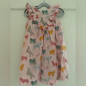 Pink Chicken Dog dress, size 5, the cutest dress ever!